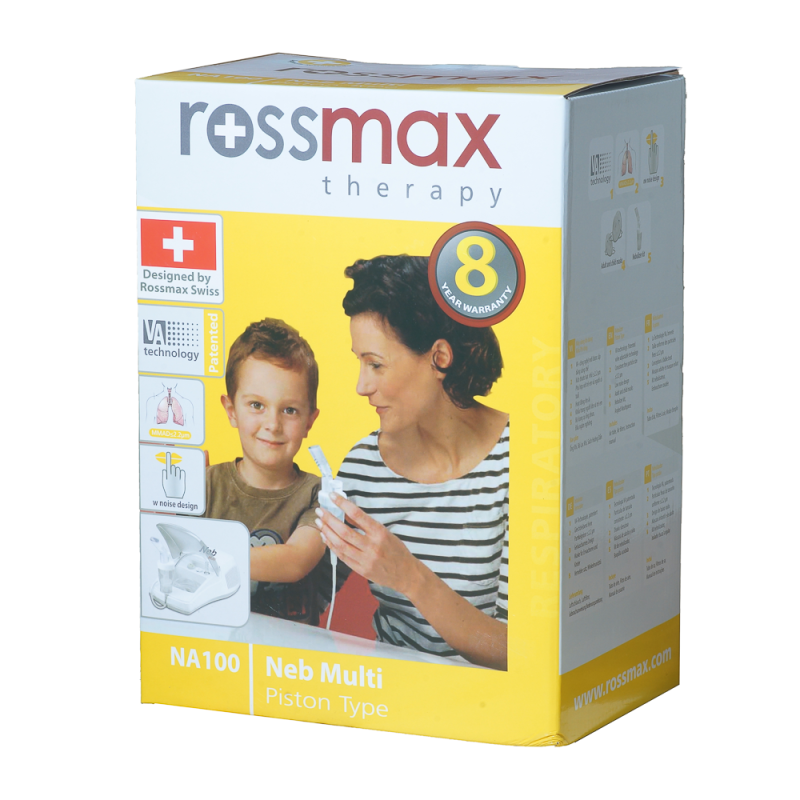 Máy xông khí dung Rossmax NA10 0/NA 90 (hộp vàng) - có chức năng hút