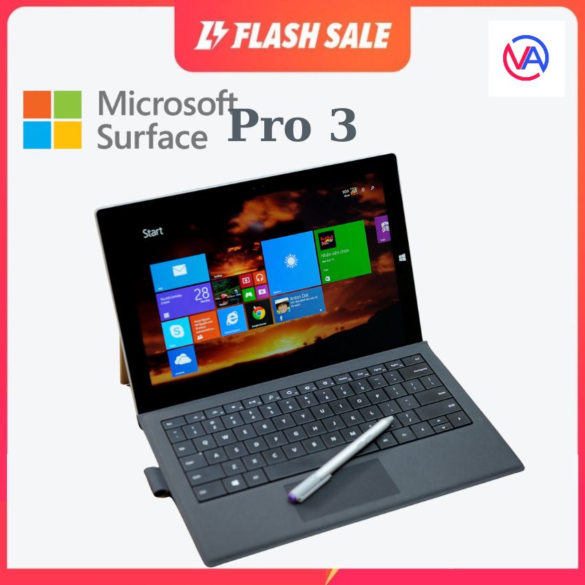 Laptop 2 trong 1 Microsoft Surface pro 3   new 90 - 98%