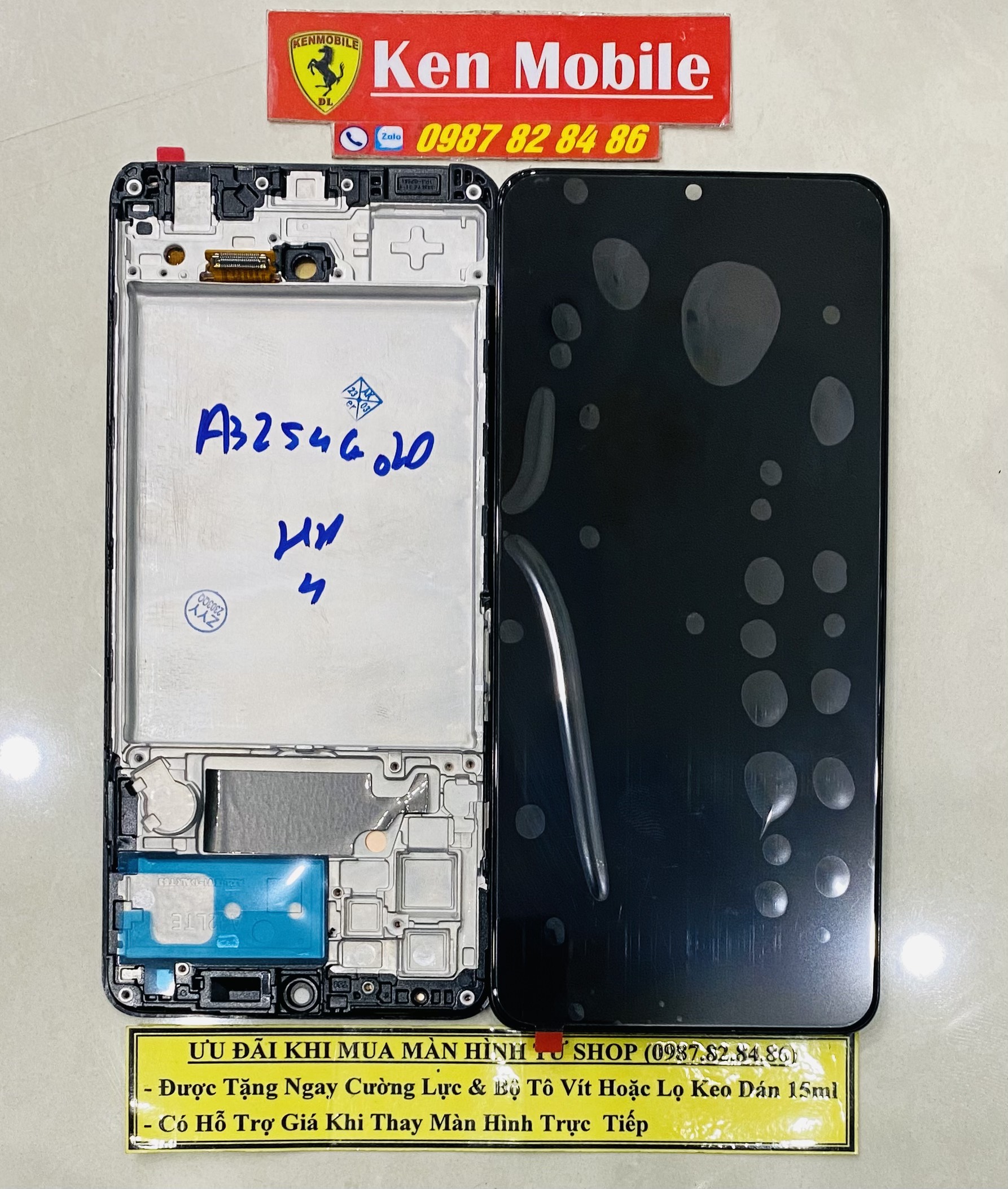 Màn hình nguyên bộ samsung a32 4g / sm-a325f, loại oled, liền xương