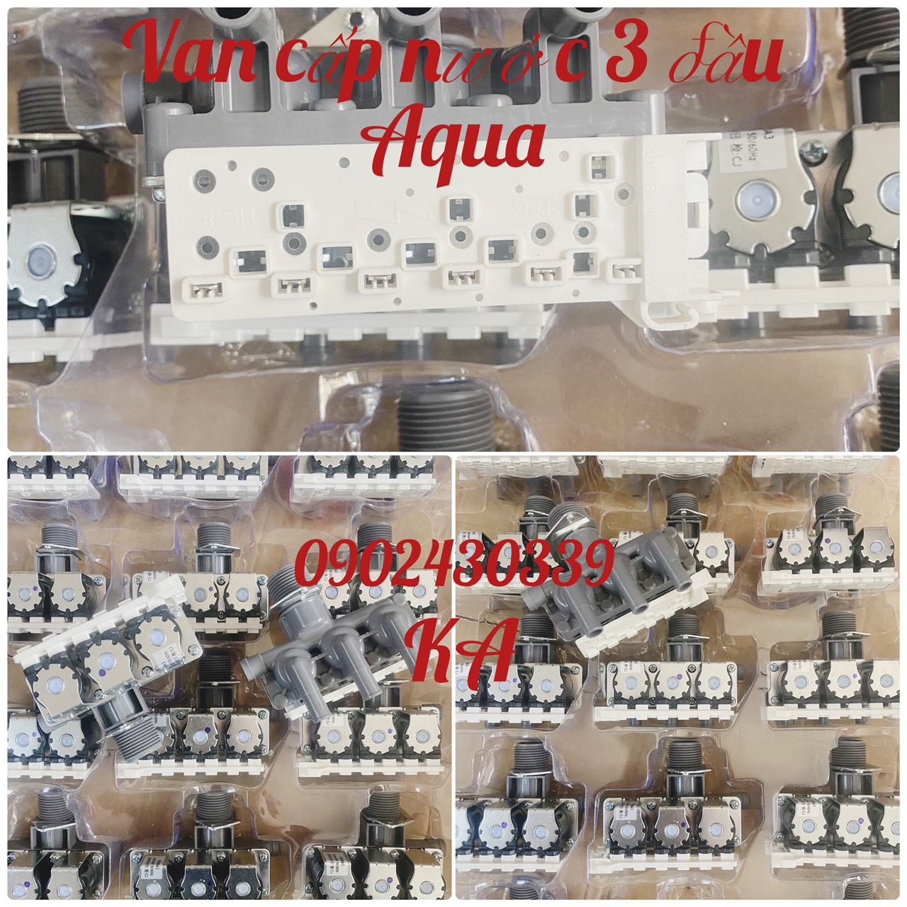 Van cấp đôi, Van ba máy giặt AQUA FPS90C1 cửa ngang