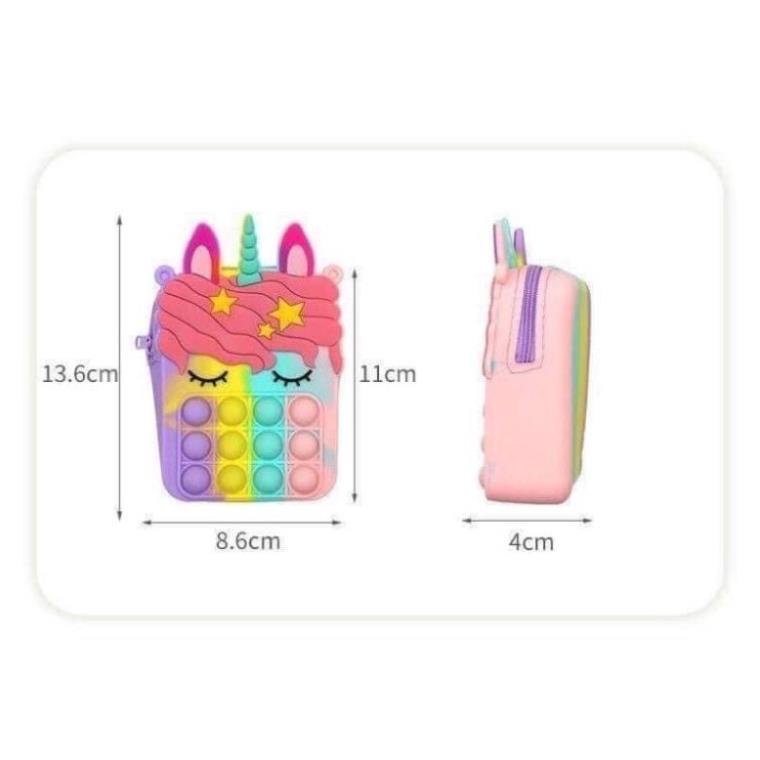 [FREESHIP] Túi Pop It Silicon Đeo Chéo Cho Bé Siêu Hot