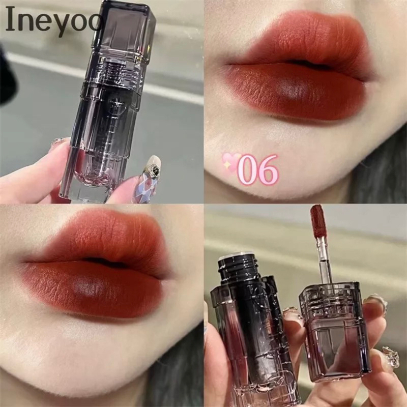 Son kem Ineyoo Soft Lip Gloss pha lê mềm mịn mướt môi Chính Hãng nội địa Trung