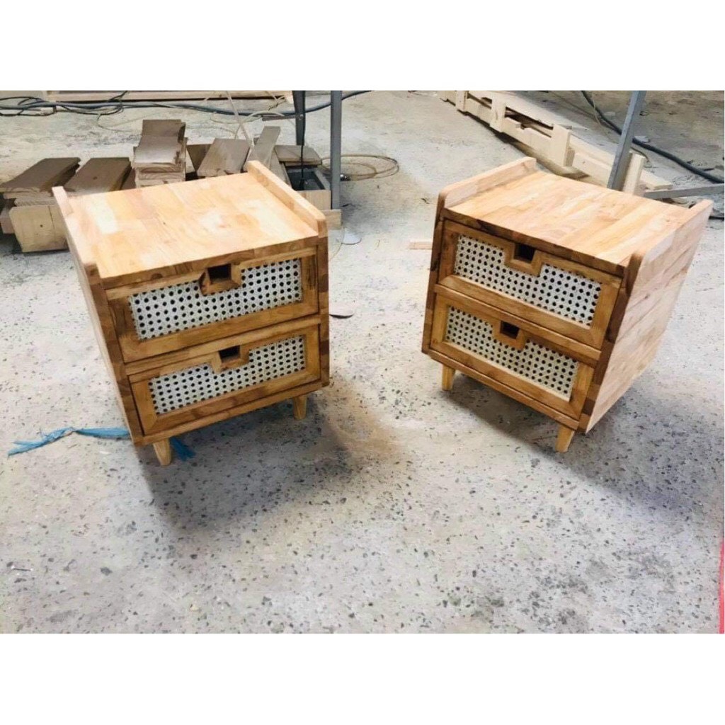 [GIÁ DÙNG THỬ] KỆ TỦ ĐẦU GIƯỜNG ĐAN MÂY, LƯỚI MẮT CÁO
