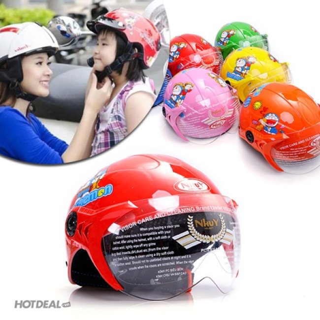 Mũ/Nón Bảo Hiểm Trẻ Em Có Kính Cao Cấp