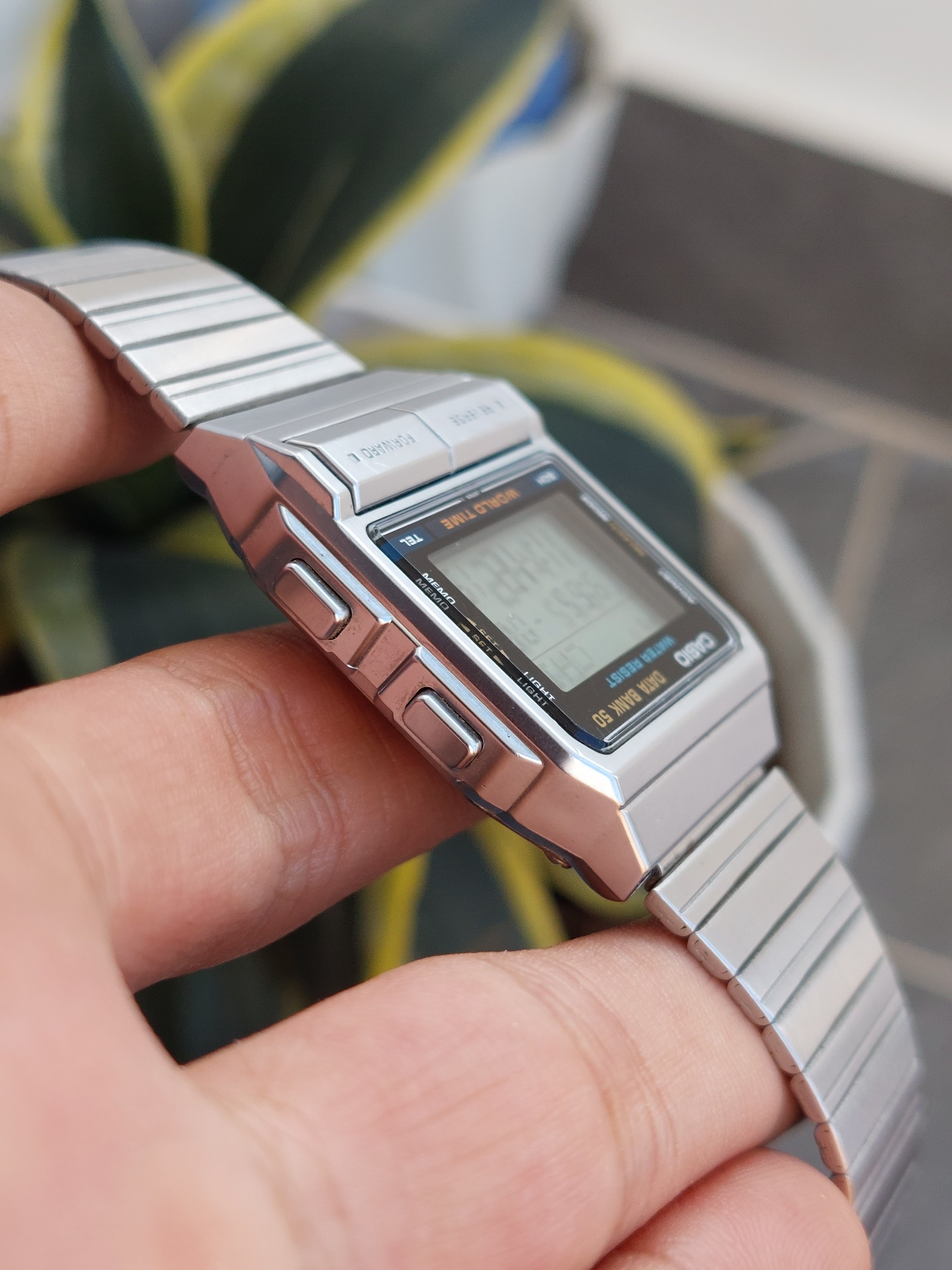 Đồng hồ nam Casio Data Bank.50 chạy pin hàng Si
