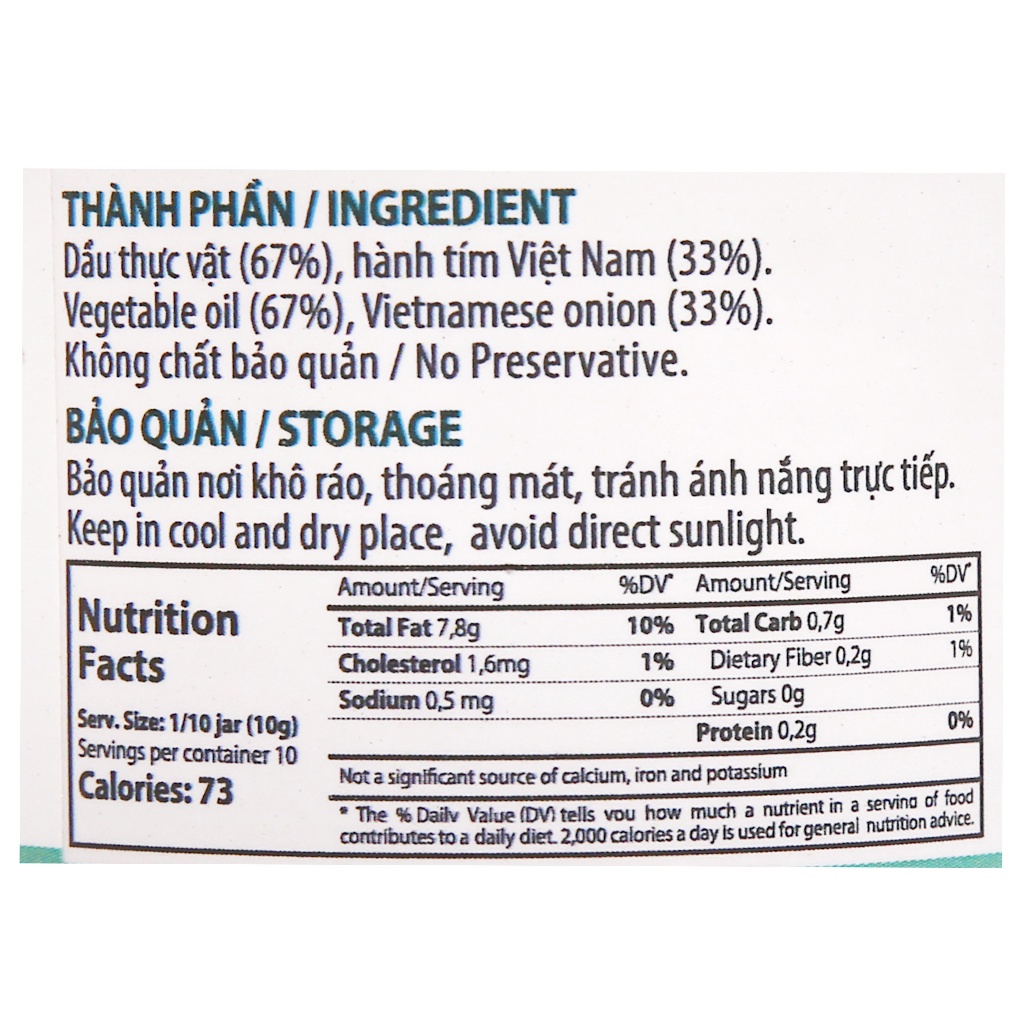 Dầu điều phi Yeshue hũ 100g