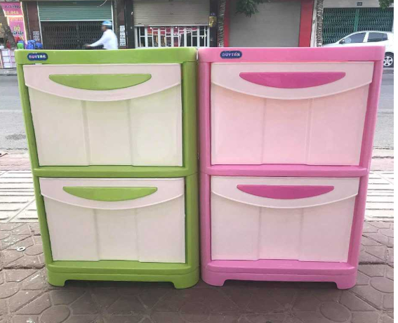 Tủ nhựa duy tân 2 Ngăn Tiện lợi - Tủ Vuông đựng quần Áo ĐA Năng (KT - N38 x R45 x C56cm )+ FREESHIP Trong Nội Thành Sài Gòn ☎️