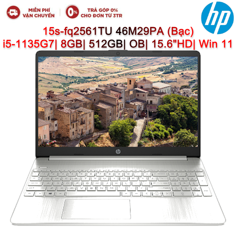 Bảng giá Laptop HP 15s-fq2561TU 46M29PA i5-1135G7| 8GB| 512GB| OB| 15.6HD| Win 11 (Bạc) Phong Vũ