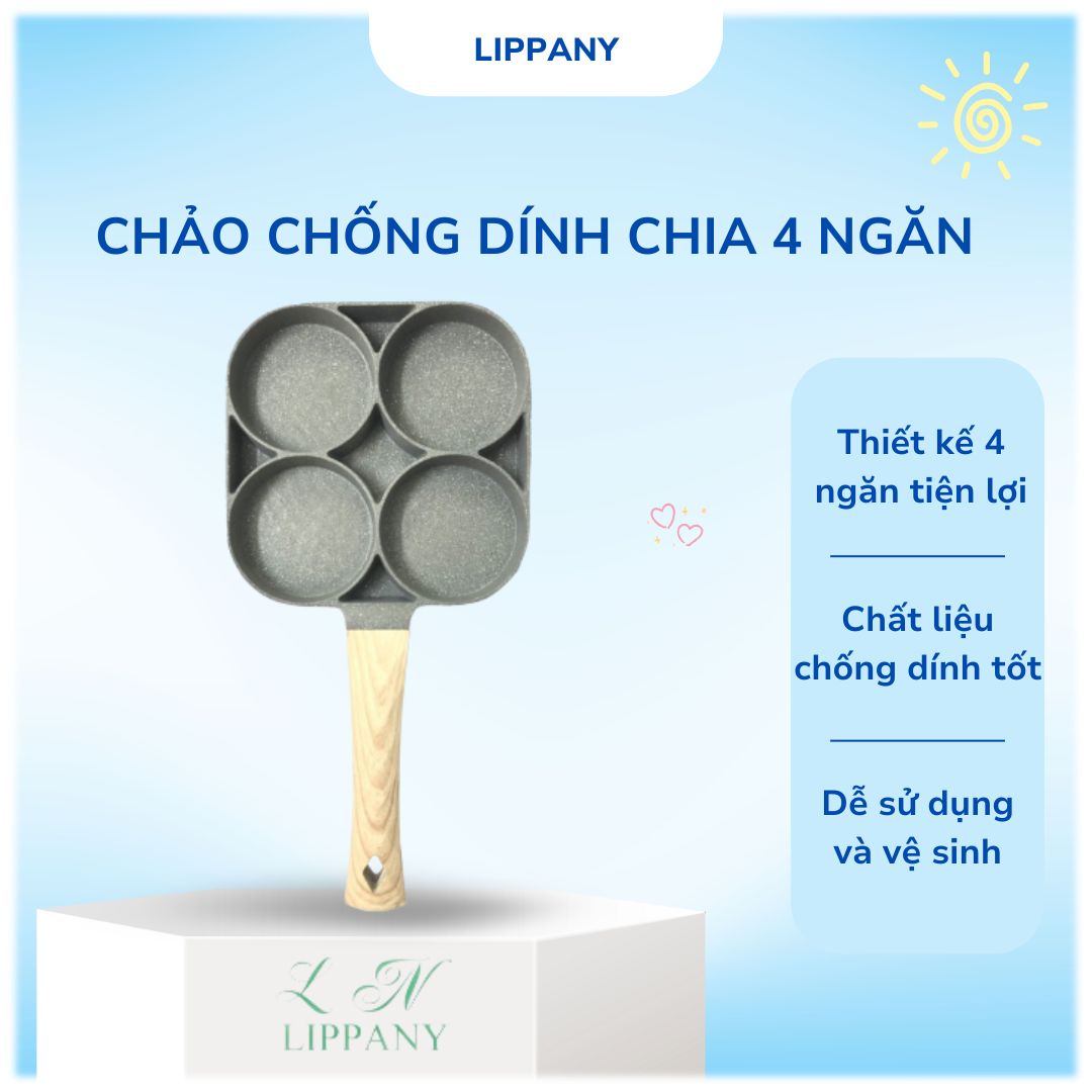 Chảo chống dính chia 4 ô , chảo chia ô , chảo chiên chia ô , chảo rán chia ngăn