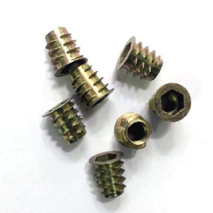 50 con - M6x13mm TÁN CẤY GỖ - ỐC CẤY GỖ