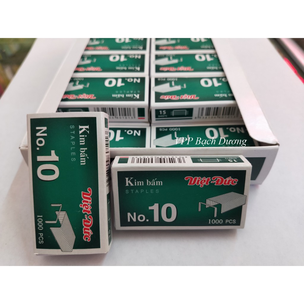 Combo 2 hộp Kim Bấm Số 10 Việt Đức/Plus