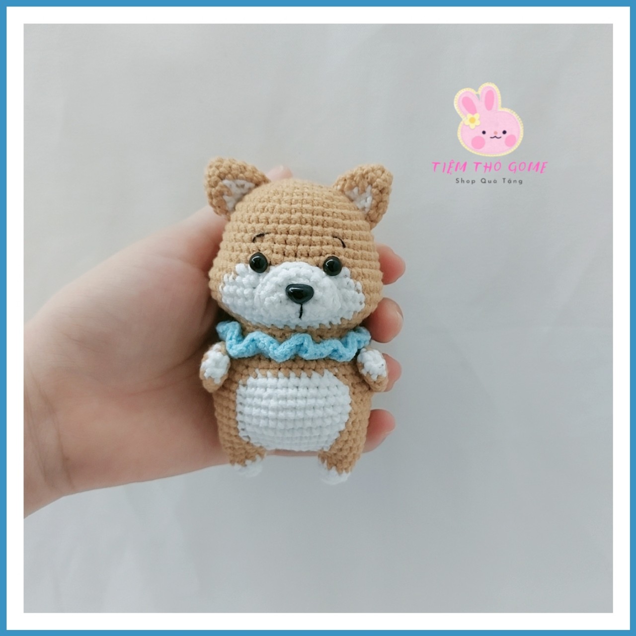 Thú len nhồi bông handmade - Cún con len handmade
