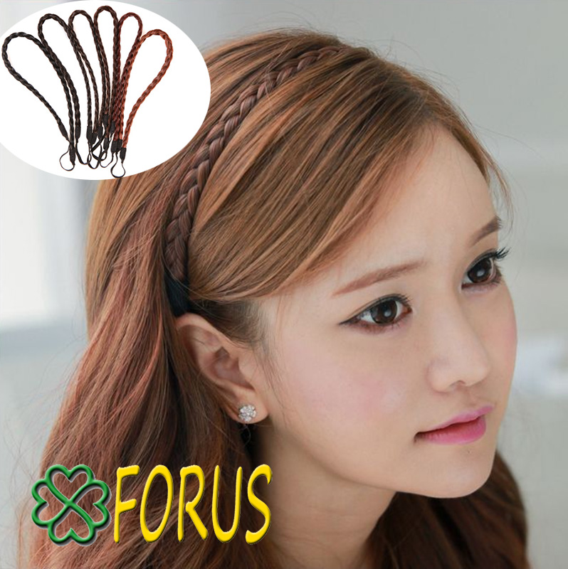 Băng đô nữ tóc giả dây chun, tóc giả băng đô BD03 😍FREESHIP😍 bím tóc giả, bờm tóc giả thời trang