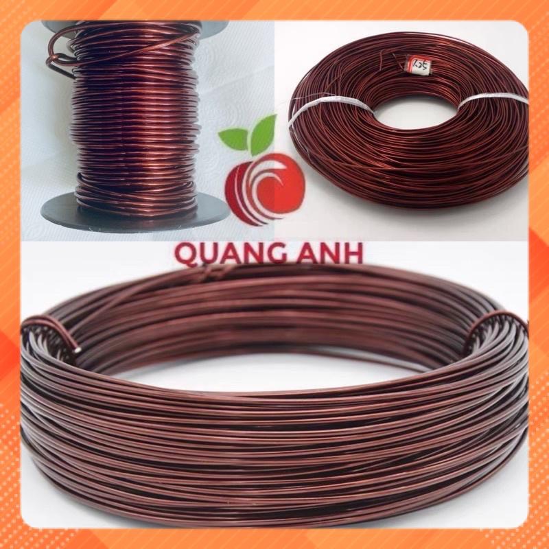 200gr dây nhôm mạ đồng uốn cây cảnh cao cấp - đủ mọi kích thước