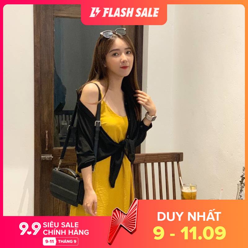 [Yến Trần] Đầm Suông-Váy Suông Cami 2 Dây Đũi lụa Trend Hot