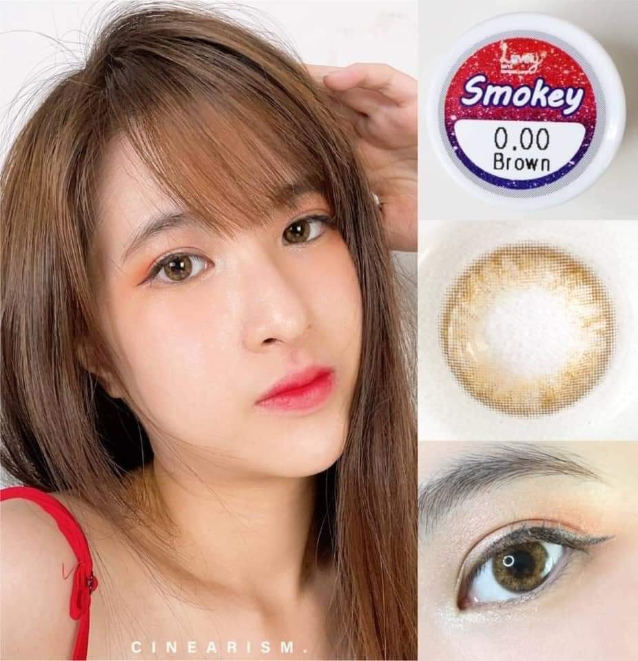 Contact Lens Gray, Brown 1-Day Contact Lenses, Non-Myopia and Myopia with Degrees 2.5 - 3 - 3.25 - 4.25 - 4.5 - 4.75 - 5.5 - 6 - 6.5 - 7.5 - 8 No Stamp