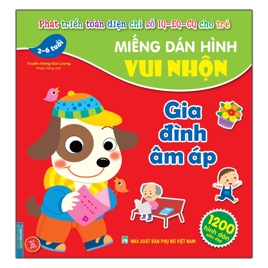Sách - Miếng dán hình vui nhộn - Gia đình ấm áp