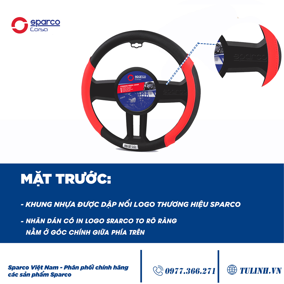 Bọc vô lăng SPARCO 1113BK chính hãng dành cho mọi dòng xe hơi và ô tô dễ dàng mang sử dụng và mang theo