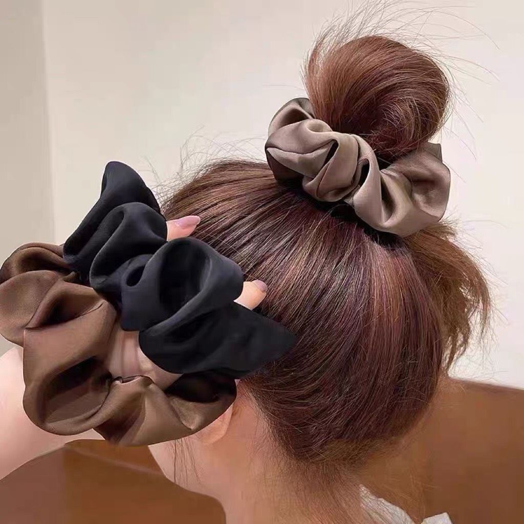 Cột Tóc Vải Dễ Thương - Dây Buộc Tóc Scrunchie Phong Cách Hàn Quốc Đáng Yêu