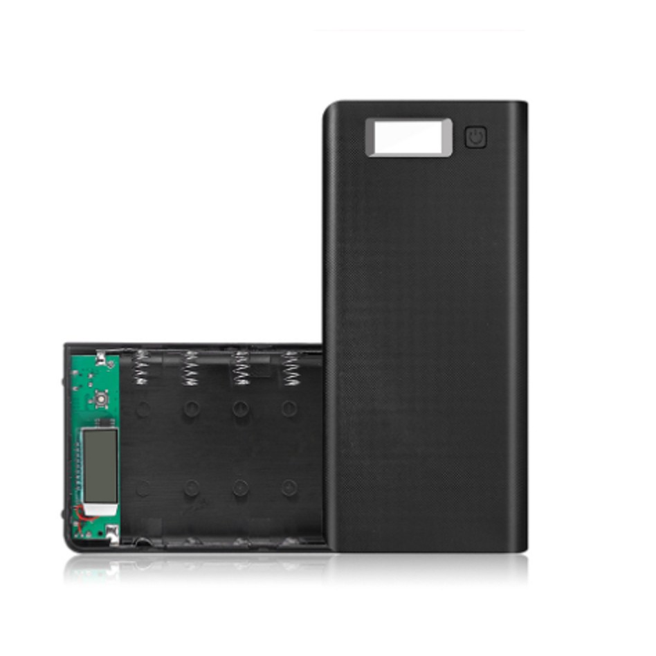 Khung 8 pin sạc dự phòng 30.000mAh dùng pin laptop 18650 (ĐEN , chưa pin), box sạc dự phòng, mạch sạc dự phòng, mạch sạc pin 18650, box sac du phong 8cell Màu Đen HOME smart