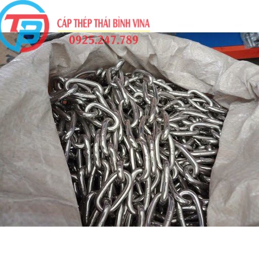[HCM]Dây Xích INOX 304 phi 3, phi 4, phi 5, phi 6, phi 8, phi 10 cáp thép giá sỉ