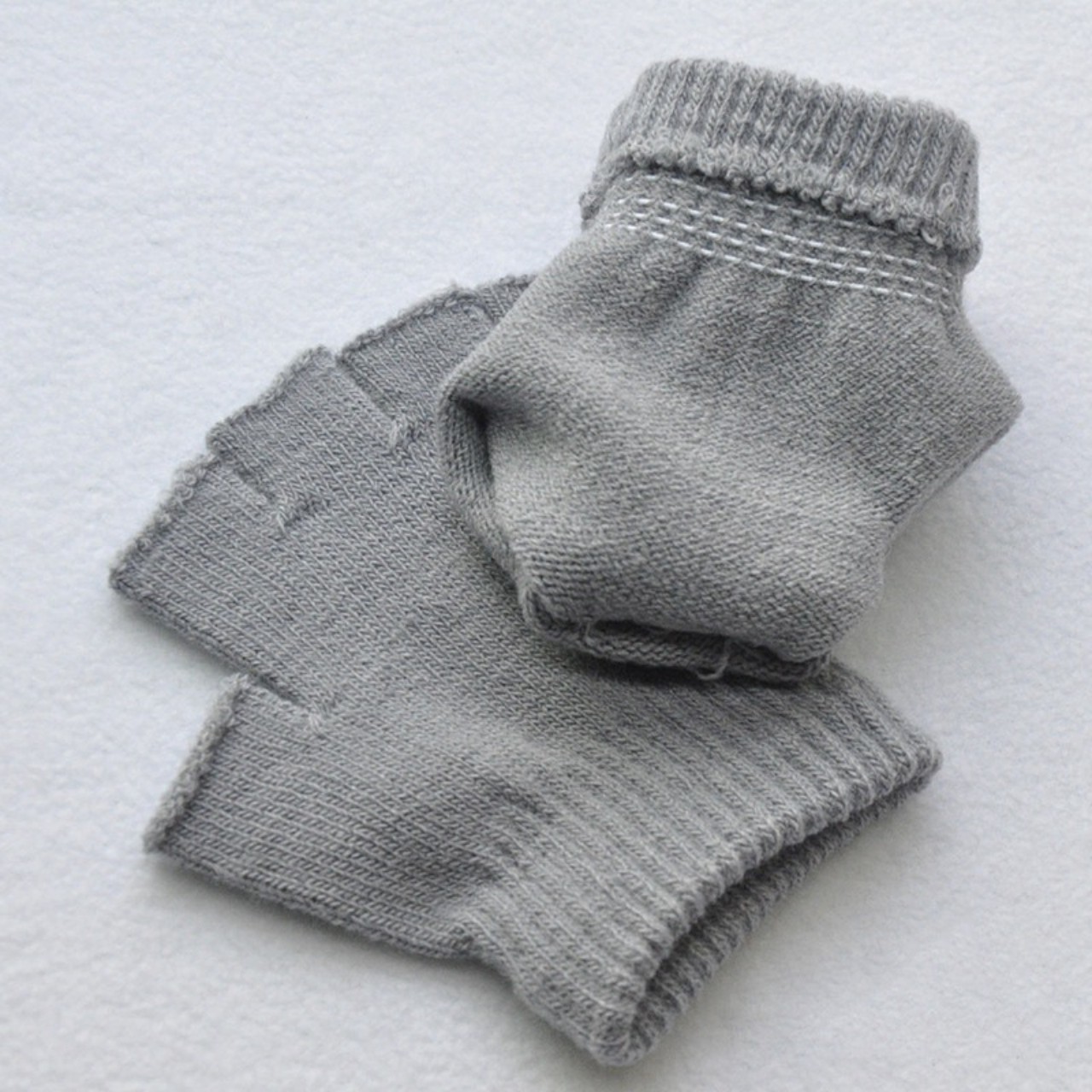 Găng tay, bao tay len hở ngón (cụt ngón) ấm áp, thời trang thuận tiện cho nam và nữ