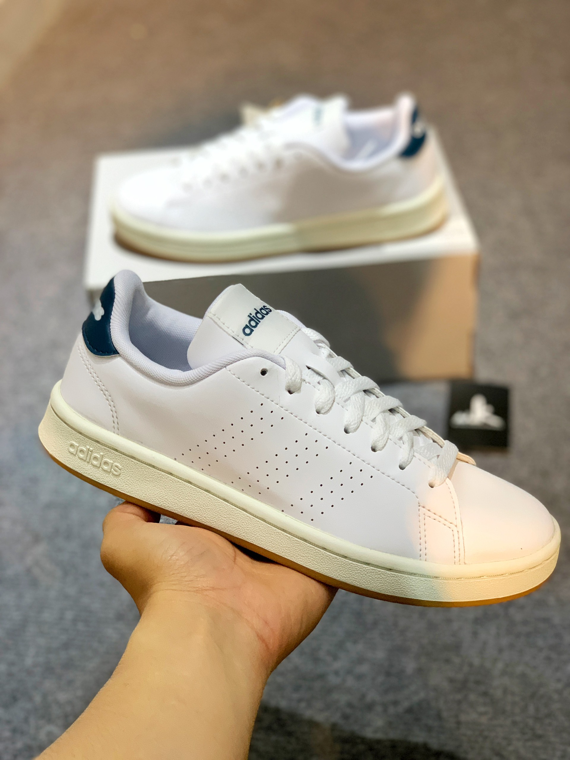 [CHÍNH HÃNG] Giày Adidas Advantage Navy GZ5302