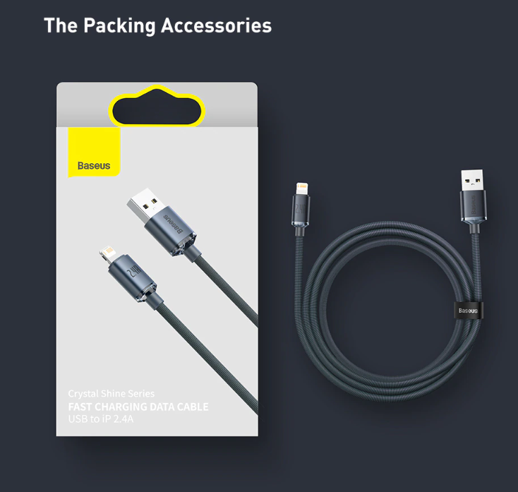 Cáp sạc nhanh Baseus Chính hãng USB iPhone