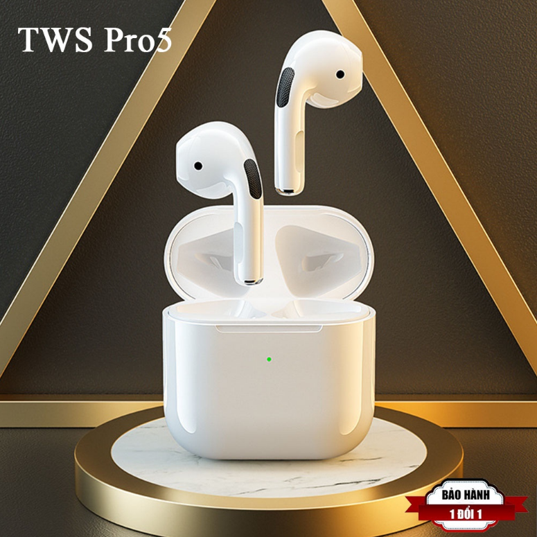 Tai nghe Bluetooth bản Pro TWS nâng cấp chip 5.2 mạnh mẽ, hỗ trợ mọi dòng máy, pin trâu hơn nghe hay hơn, chống nước ipx7, Tai nghe bluetooth pin trâu, tai nghe không dây, tai phone bluetooth