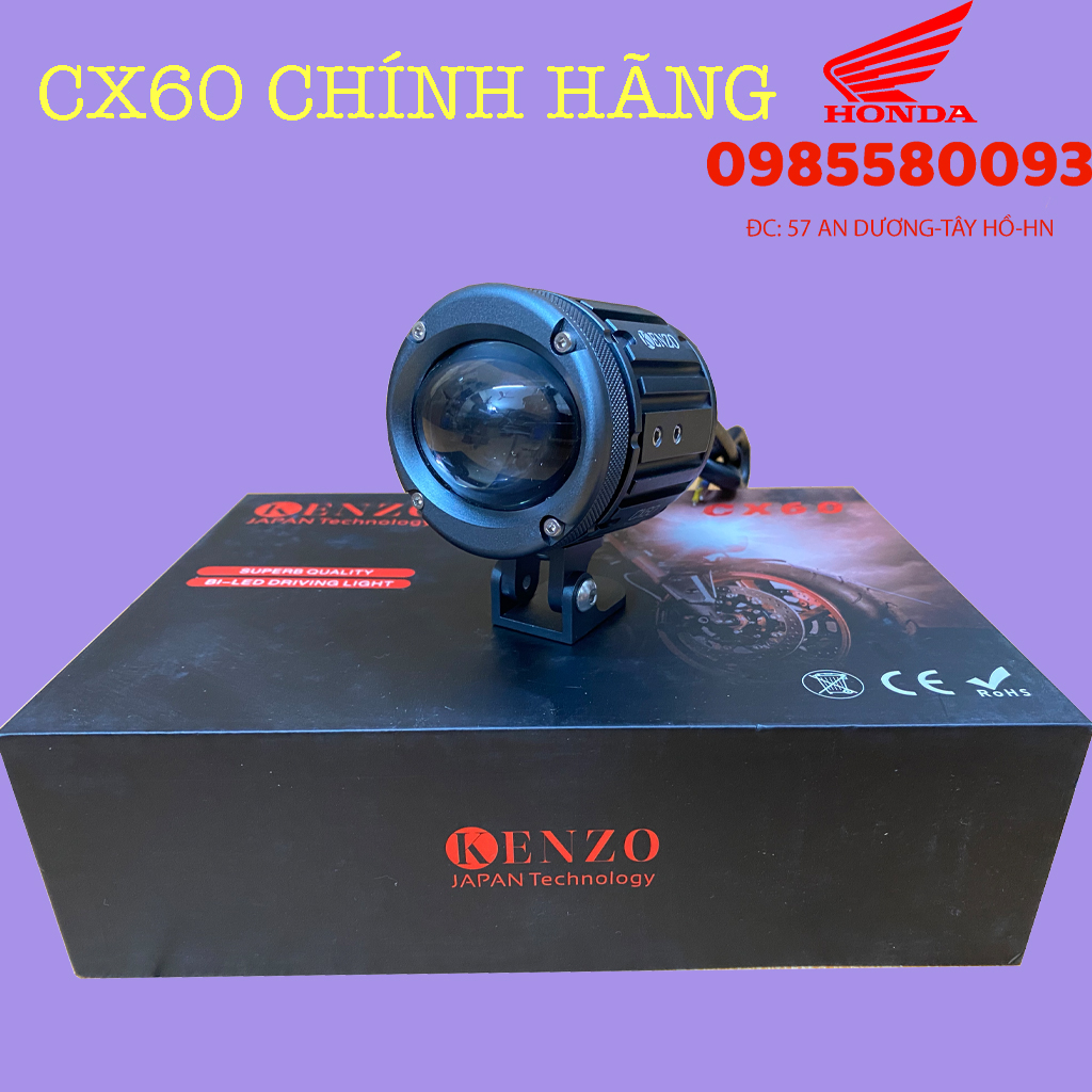 Đèn trợ sáng, bi led mini kenzo cx60 chính hãng