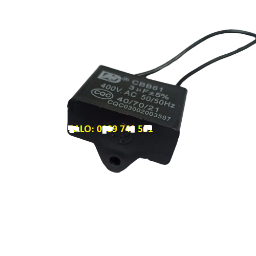 01 Tụ điện 3 MF 400VAC - Tụ quạt điện
