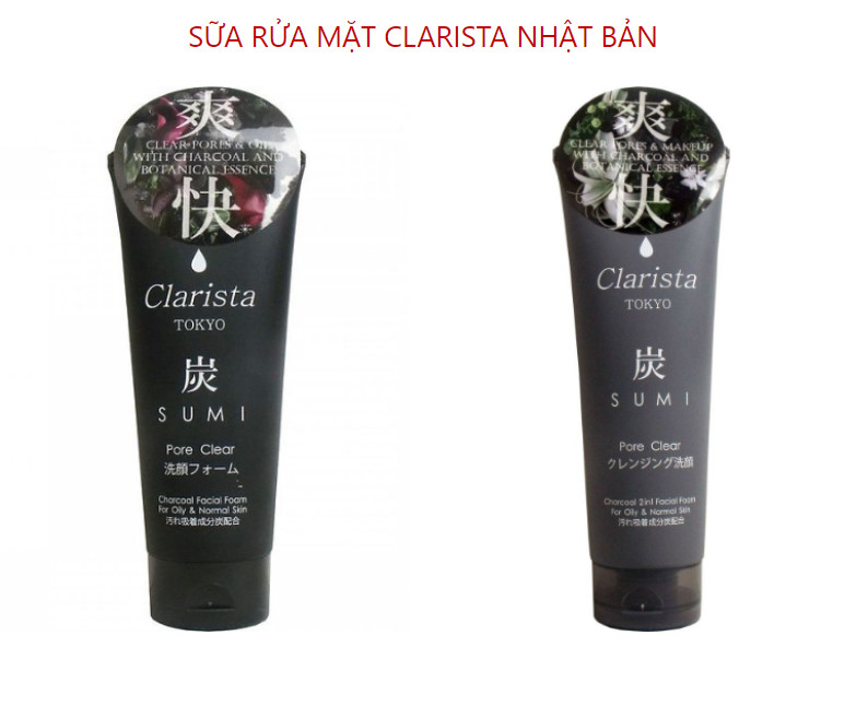 SỮA RỬA MẶT THAN HOẠT TÍNH CLARISTA NHẬT BẢN
