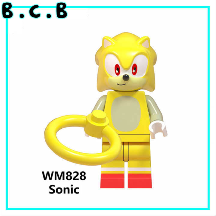 Xếp hình Minifigure Nhân vật Hoạt hình Nhím Sonic the Hedgehog Đồ chơi lắp ghép sáng tạo WM6043