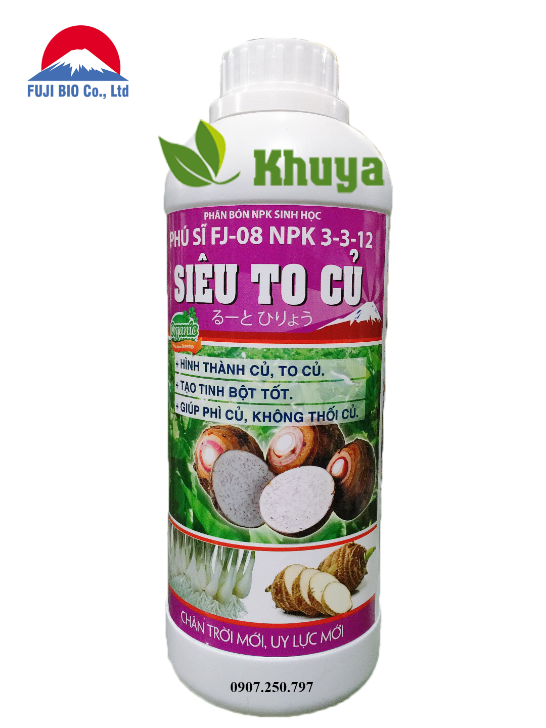 Phân bón NPK sinh học FJ Siêu To Củ Lít Tạo Củ Phì Củ Chống thối