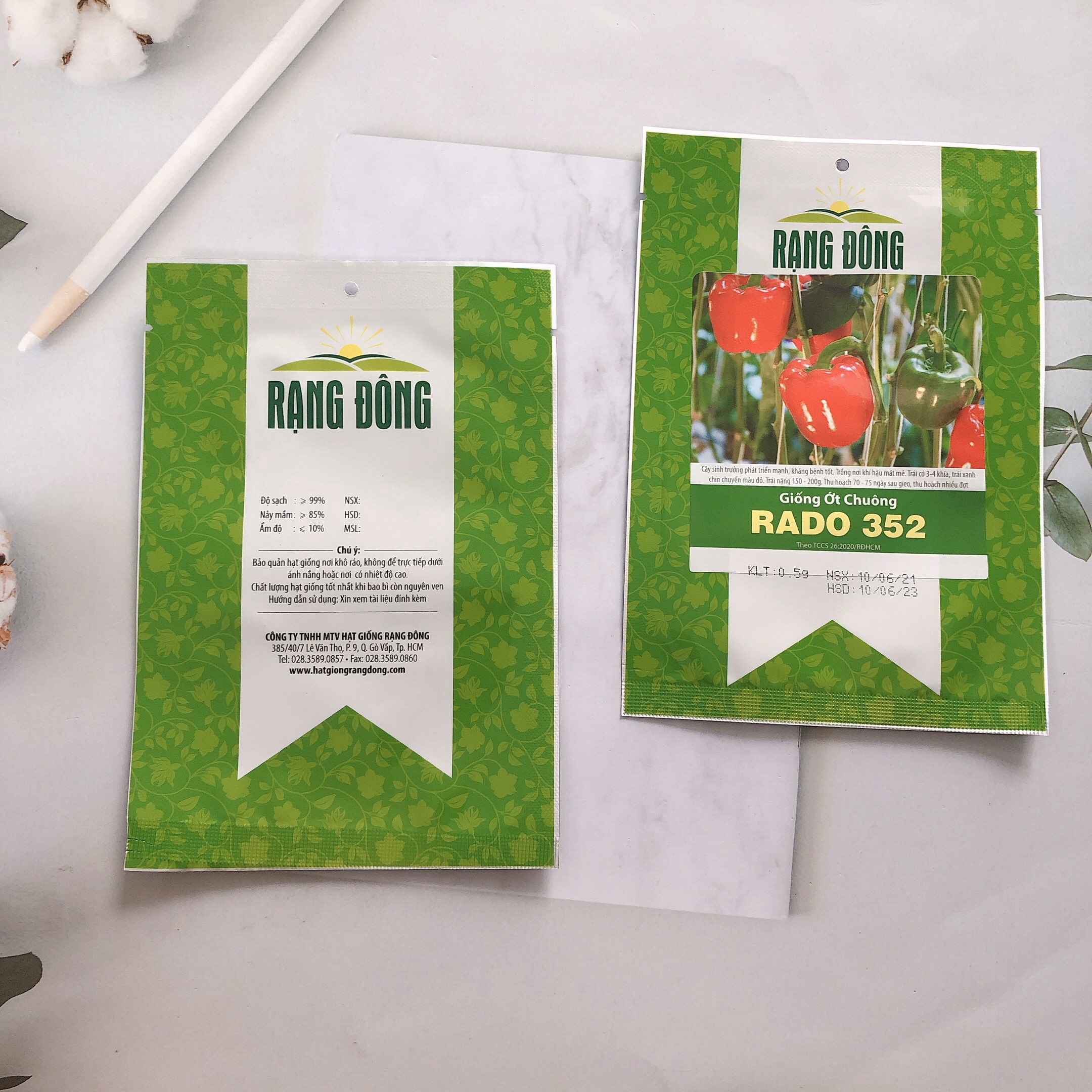 Hạt giống Ớt chuông Rado 352 RD gói 0.5gr