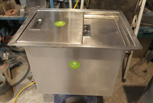 Tủ đá inox âm bàn inox 304