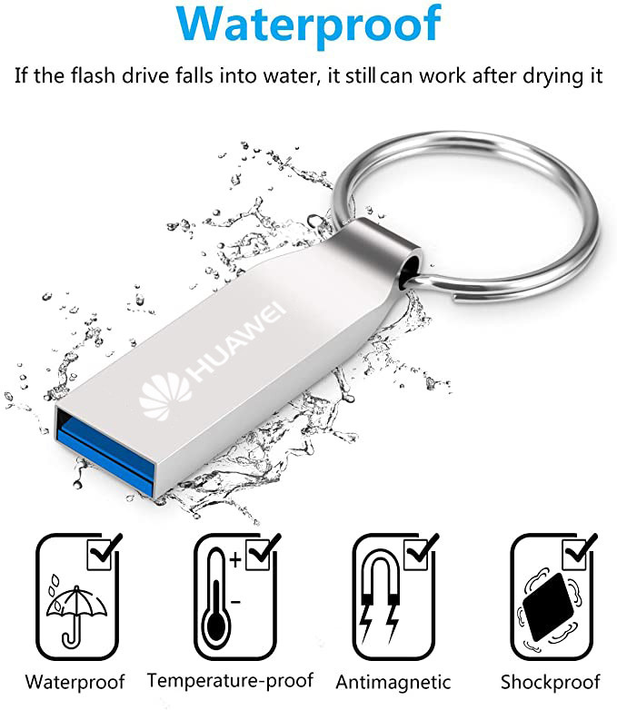 512GB/256GB flash drive USB 3.0 flash drive 128GB/64GB/32GB/16GB/8GB metal thumb drive waterproof USB memory stick USB memory stick speed USB drive for storage and backup