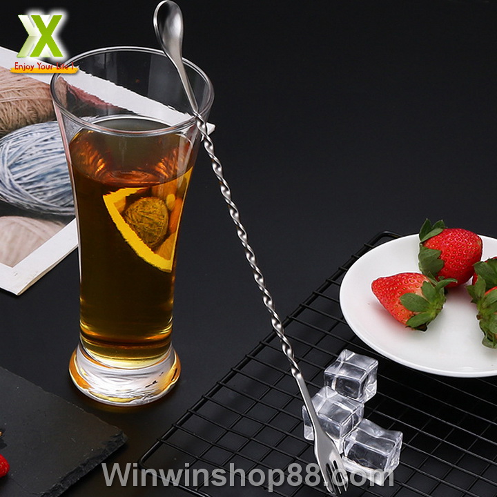 Muỗng Khuấy Inox Pha Chế Cocktail Dài 32cm