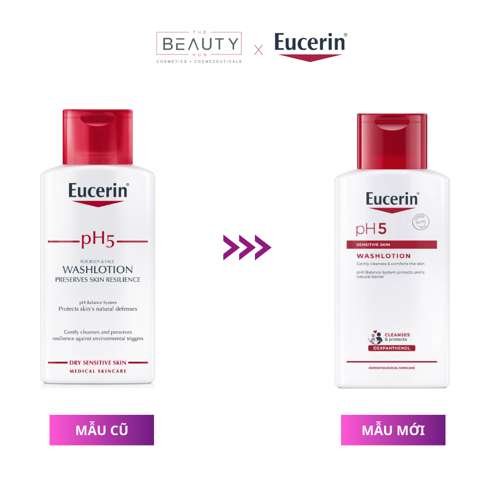 [ CHÍNH HÃNG ] Sữa Tắm Eucerin Cho Da Nhạy Cảm ph5 Washlotion 200ml (Có Mùi)
