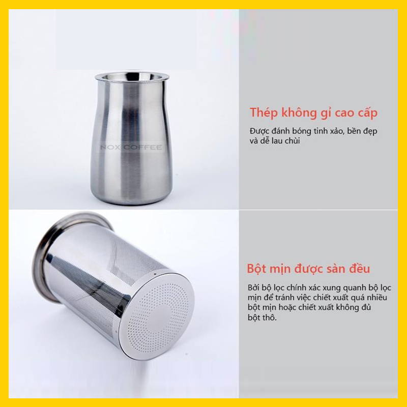 Bình rây bột mịn cà phê | Dụng cụ lọc bột mịn