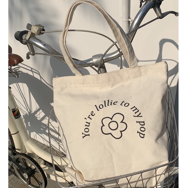 Túi tote vải canvas in hình LOLLIE STUDIO ACC295