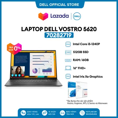 Laptop Dell Vostro 5620 (Intel i5-1240P | 16GB | 512GB SSD | Intel Iris Xe Graphics | 16