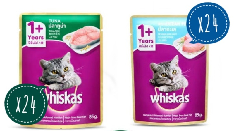 Thức ăn cho mèo lớn Whiskas pate 85g