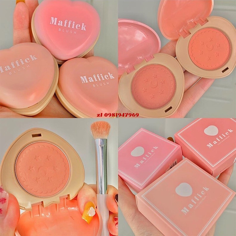 Má hồng trái tim maffick love cookie blush