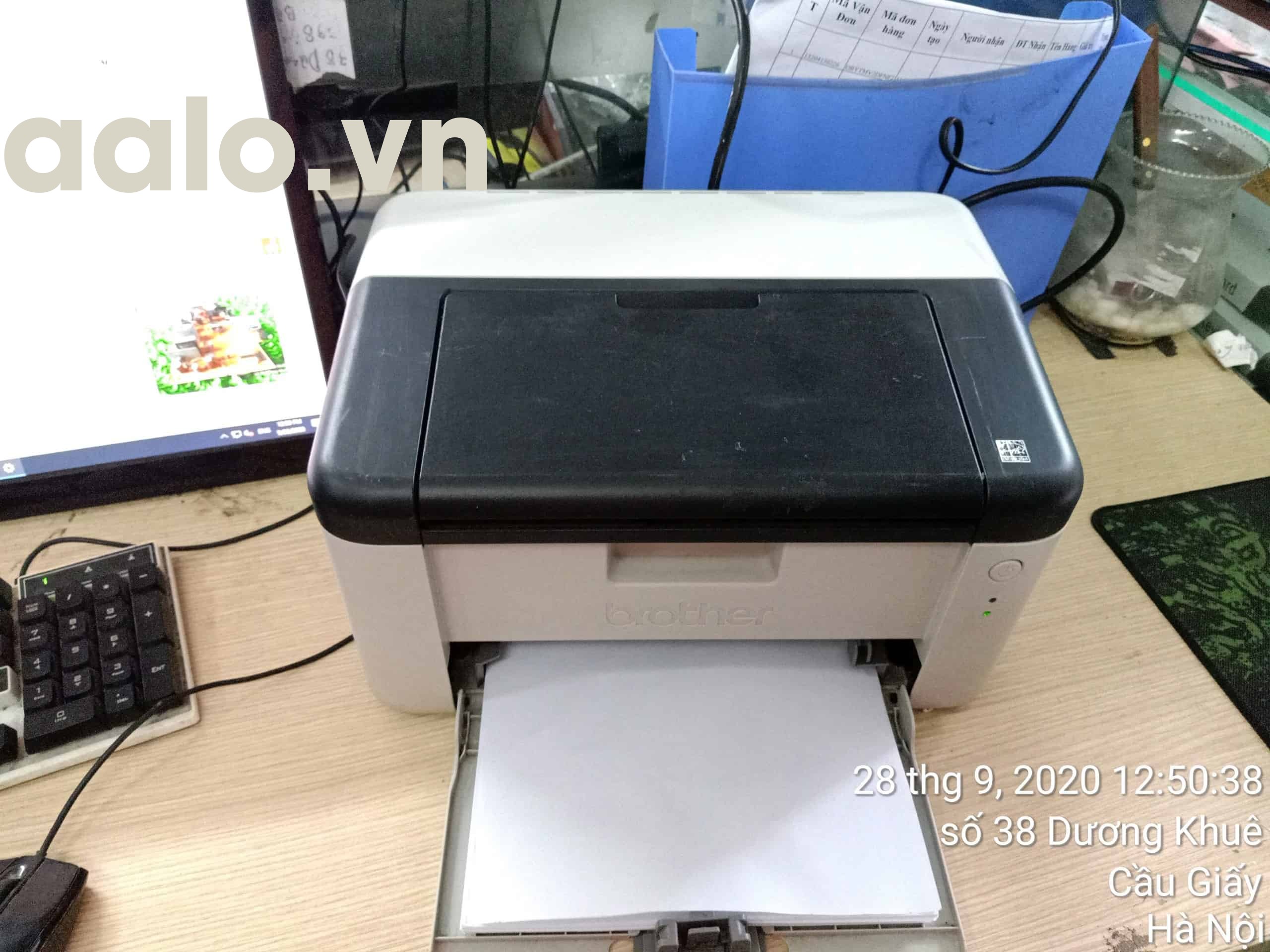 MÁY IN LASER ĐEN TRẮNG BROTHER HL 1201 ( KÈM HỘP MỰC , DÂY NGUỒN , DÂY USB MỚI )