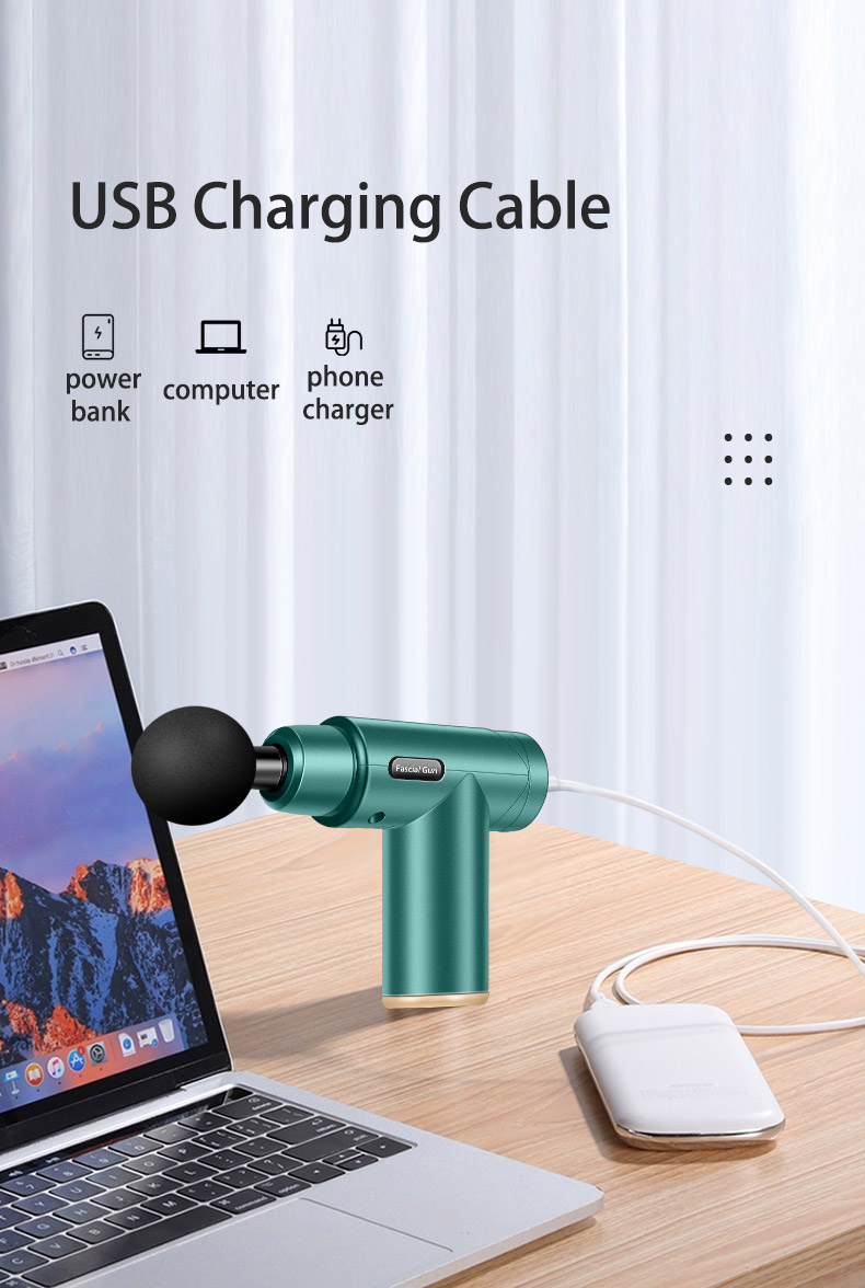 Máy Massage Gun Osk 802 (4 Đầu, 6 Chế Độ Rung)