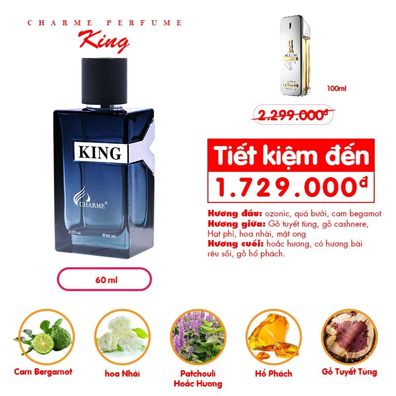 Nước hoa Charme King 60ml
