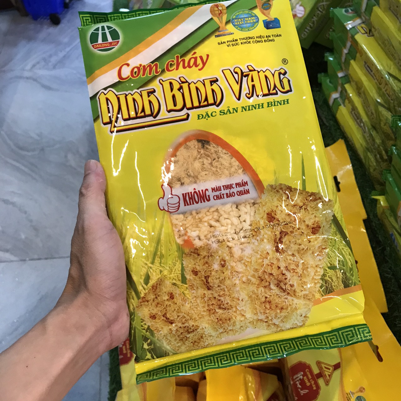 Cơm cháy Ninh Bình Vàng 200g - Cơm cháy Đại Long
