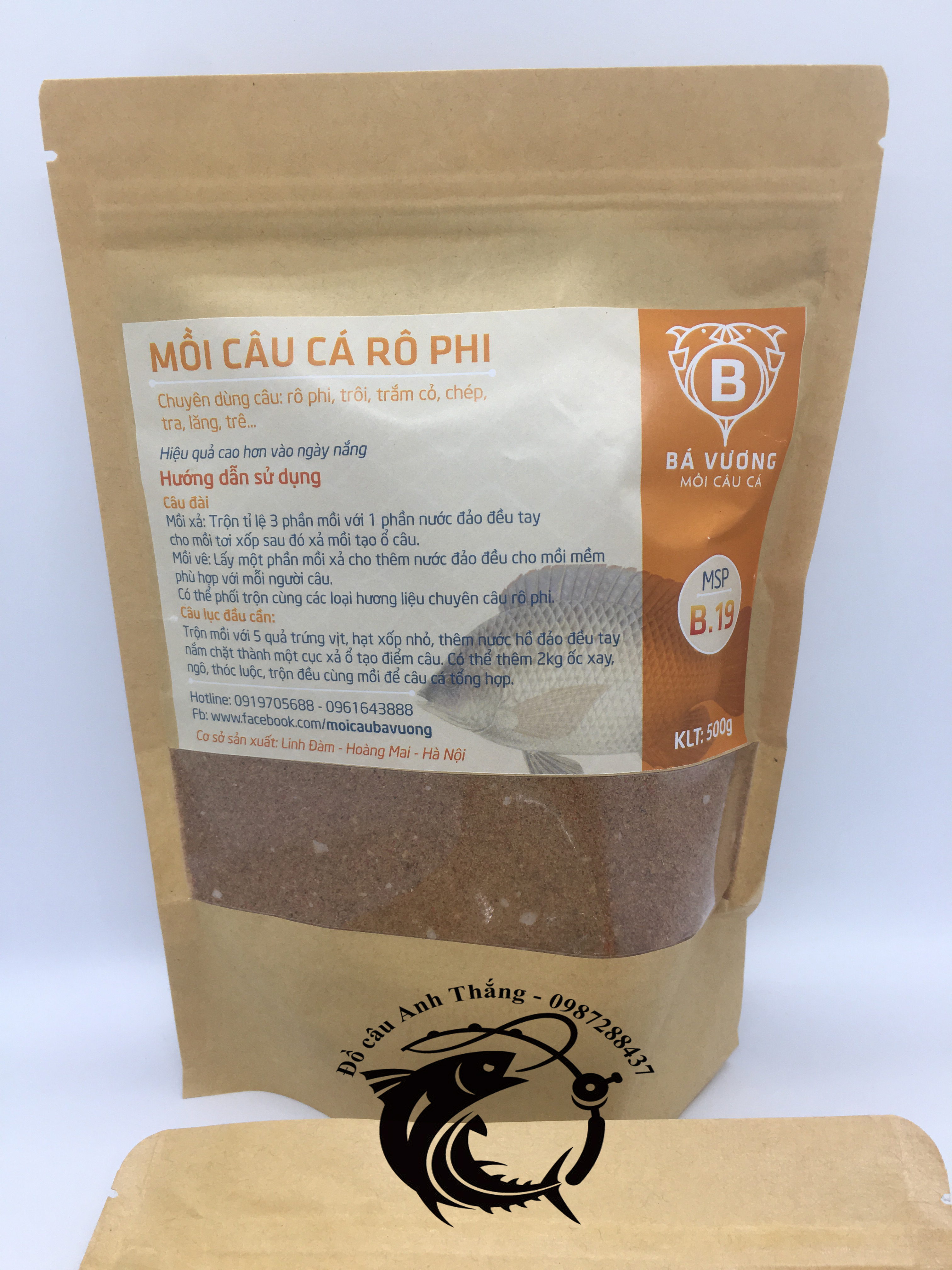 Mồi câu Rô phi Bá Vương B19