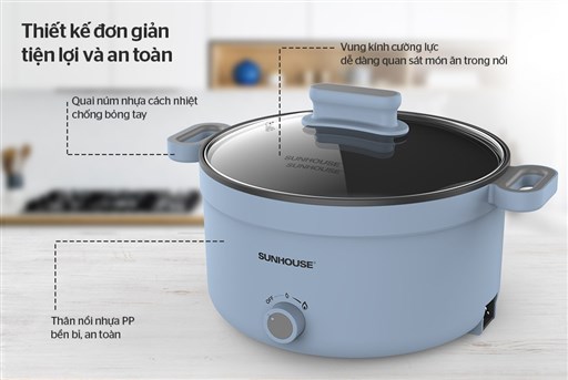 Lẩu điện 3.5L sunhouse SHD4528